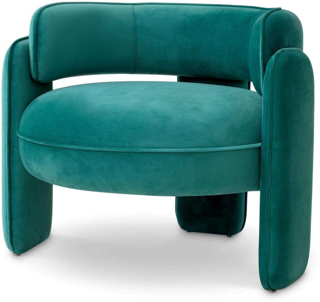 EICHHOLTZ Sessel Chaplin Savona Turquoise Velvet Bild 1