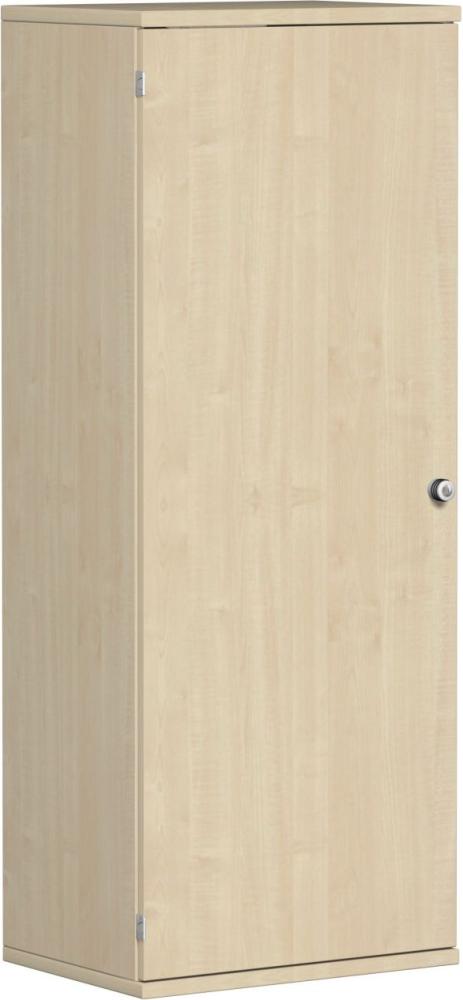 Garderobenschrank mit ausziehbarem Garderobenhalter, 60x42x154cm, Ahorn Bild 1