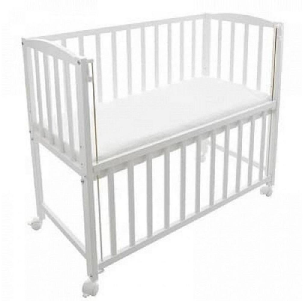 Babyhafen Beistellbett Stubenbett 3in1 Babybett mit Matratze Rollen, inkl. Matratze, Rollen Bild 1