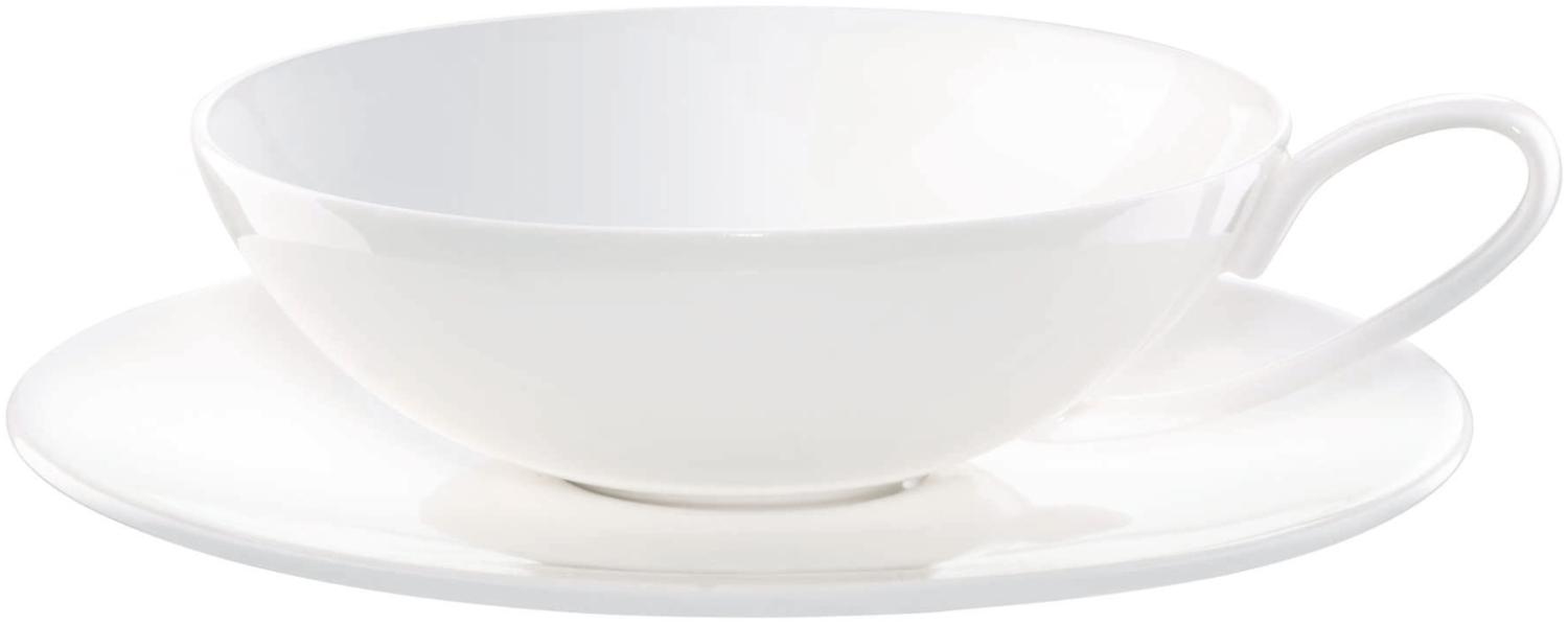 ASA Selection à table Teetasse mit Untere / Untertasse, Fine Bone China, Warmes Weiß, 170 ml, 2018013 Bild 1