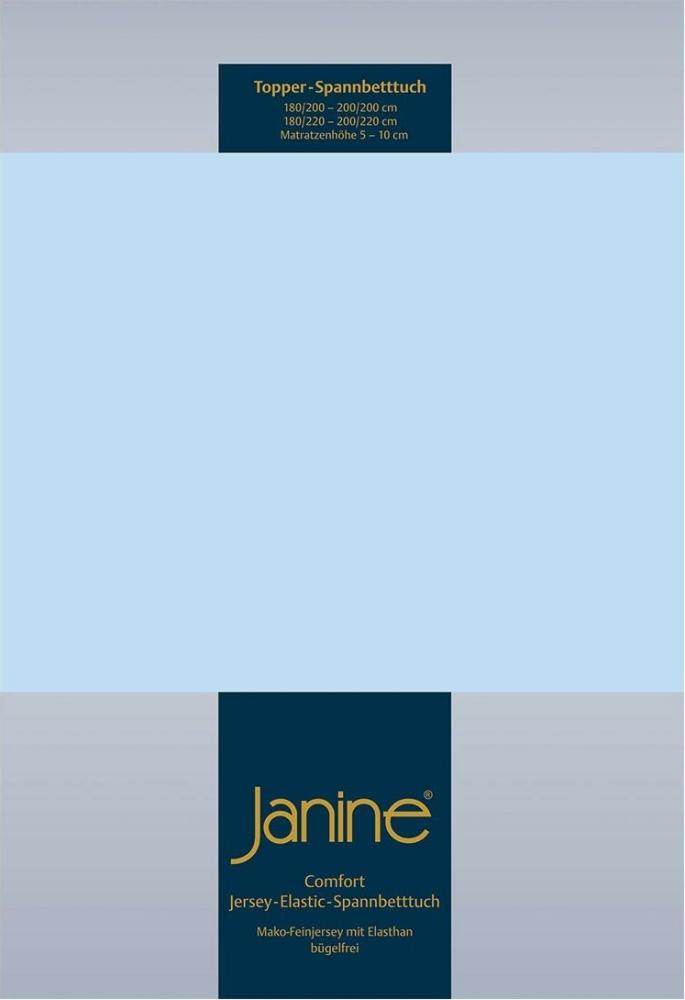 Janine Topper Spannbetttuch TOPPER Elastic-Jersey hellblau 5001-12 200x200 Bild 1