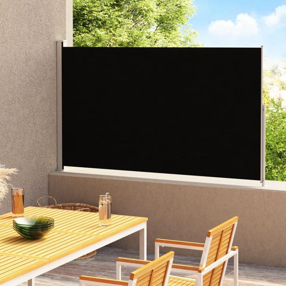 vidaXL Seitenmarkise Ausziehbar 180x300 cm Schwarz Bild 1