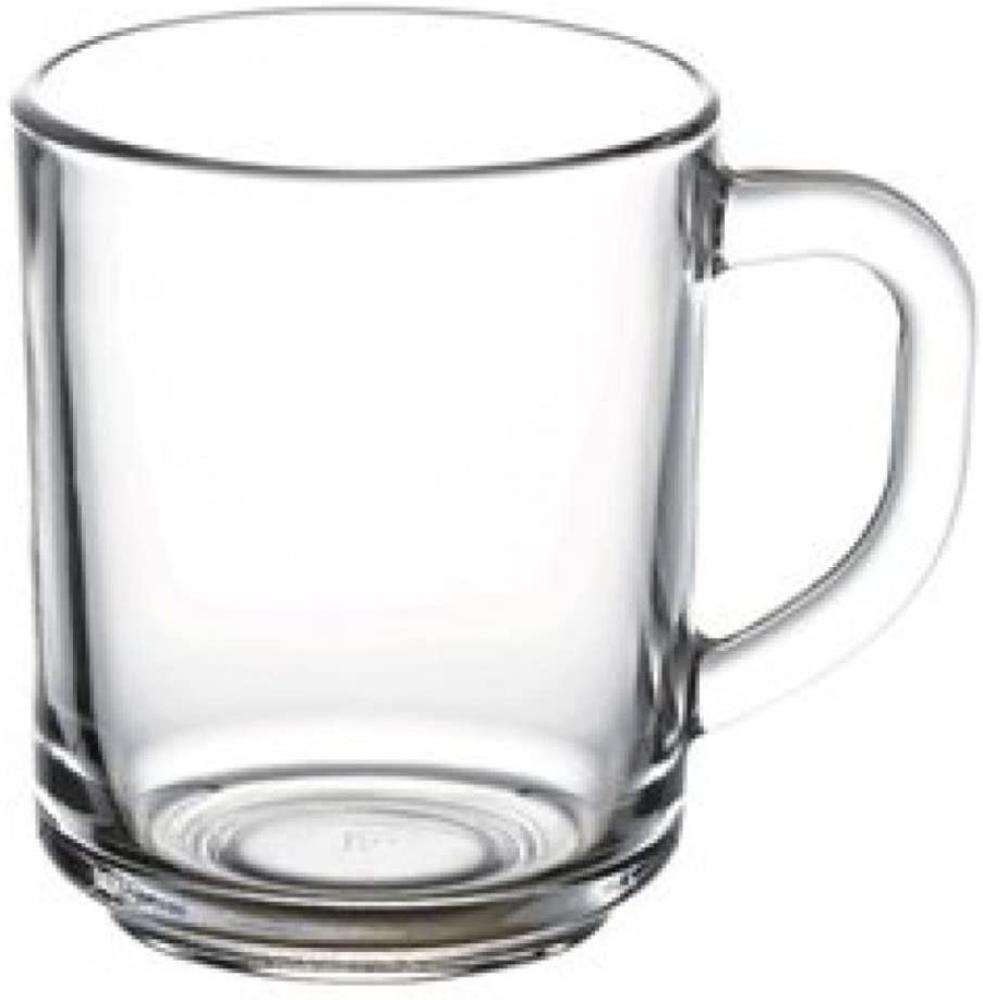Pasabahce 2er Teeglas mit Henkel Tee Griff Teegläser Trinkgläser Wassergläser Becher transparent Bild 1
