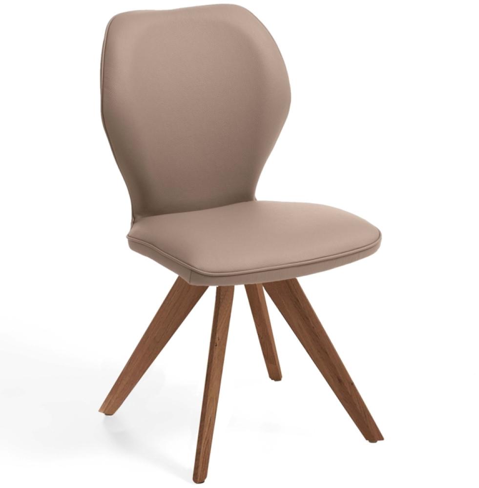 Niehoff Sitzmöbel Colorado Trend-Line Design-Stuhl Gestell Wild-Nussbaum - Polyester Atlantis sand Bild 1