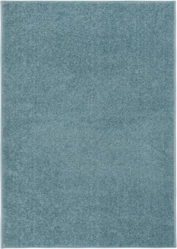Teppich Kurzflor 120x170 cm Blau Bild 1