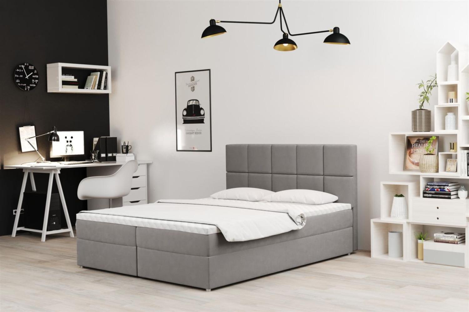 Boxspringbett Schlafzimmerbett FRASCO 200x200cm Bild 1