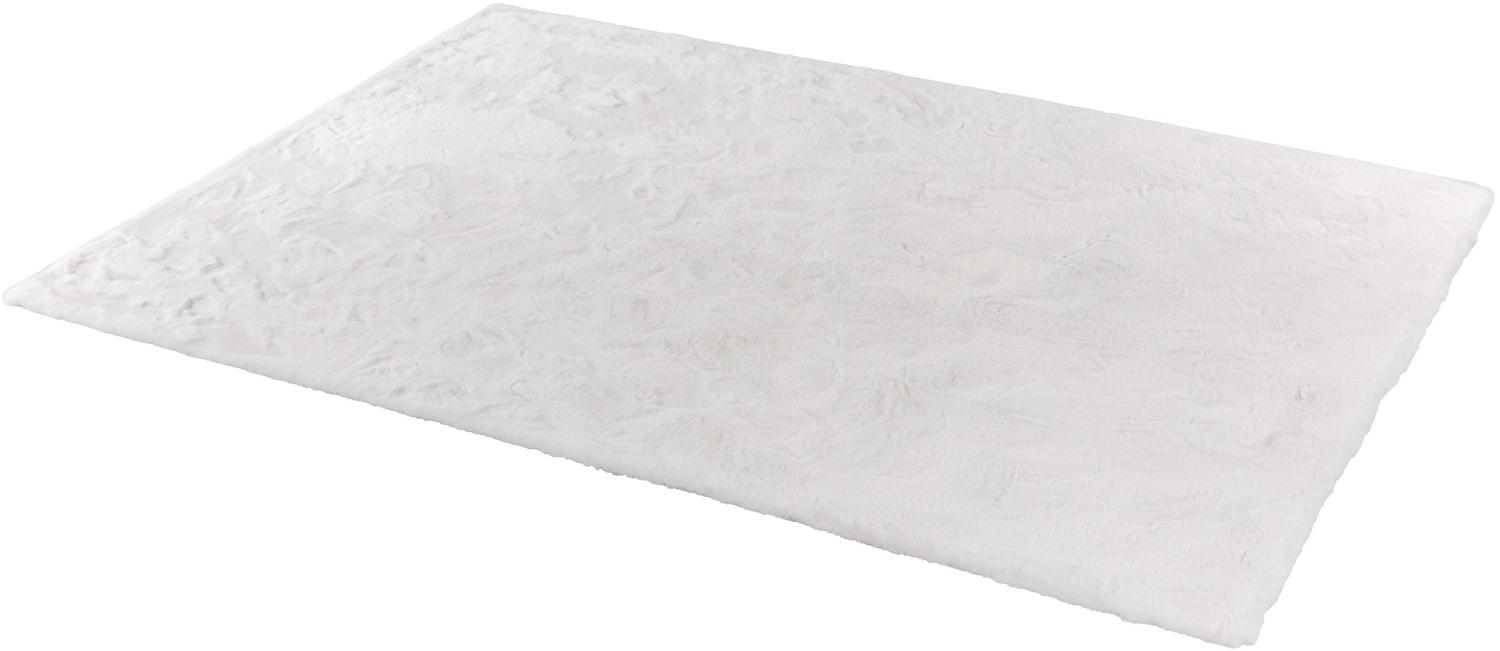 Teppich in Weiß aus 100% Polyester - 180x120x2,5cm (LxBxH) Bild 1