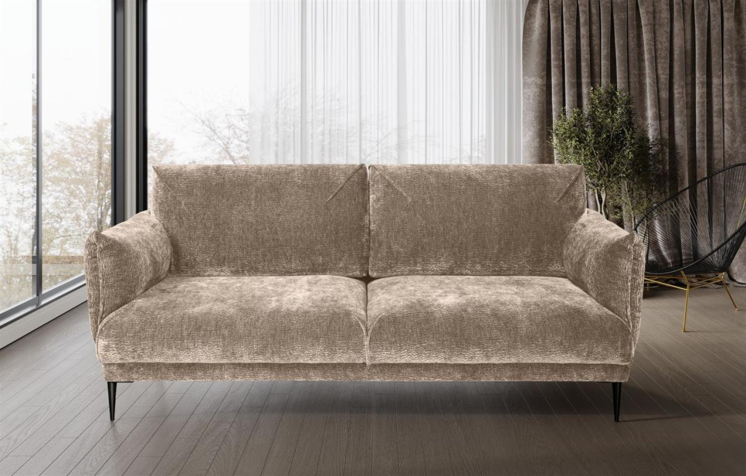 Sofa Designersofa MADISON 3-Sitzer in Stoff Dress Me Beige Bild 1