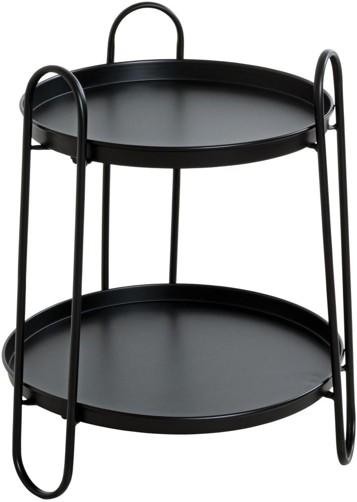 HAKU Möbel Beistelltisch - schwarz-matt - H. 50cm - HAKU-25502 Bild 1