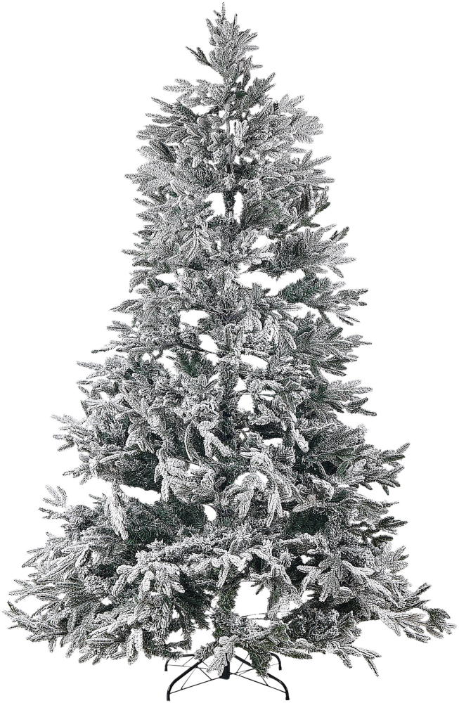 Künstlicher Weihnachtsbaum schneebedeckt 240 cm weiß BASSIE Bild 1