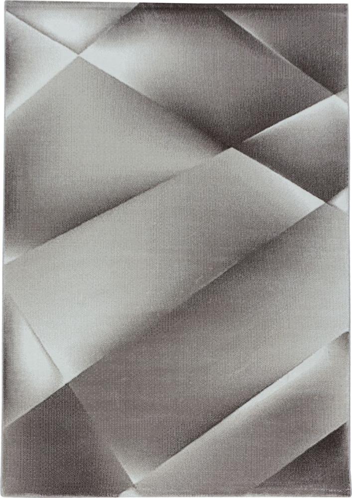Kurzflor Teppich Clara Läufer - 80x250 cm - Braun Bild 1