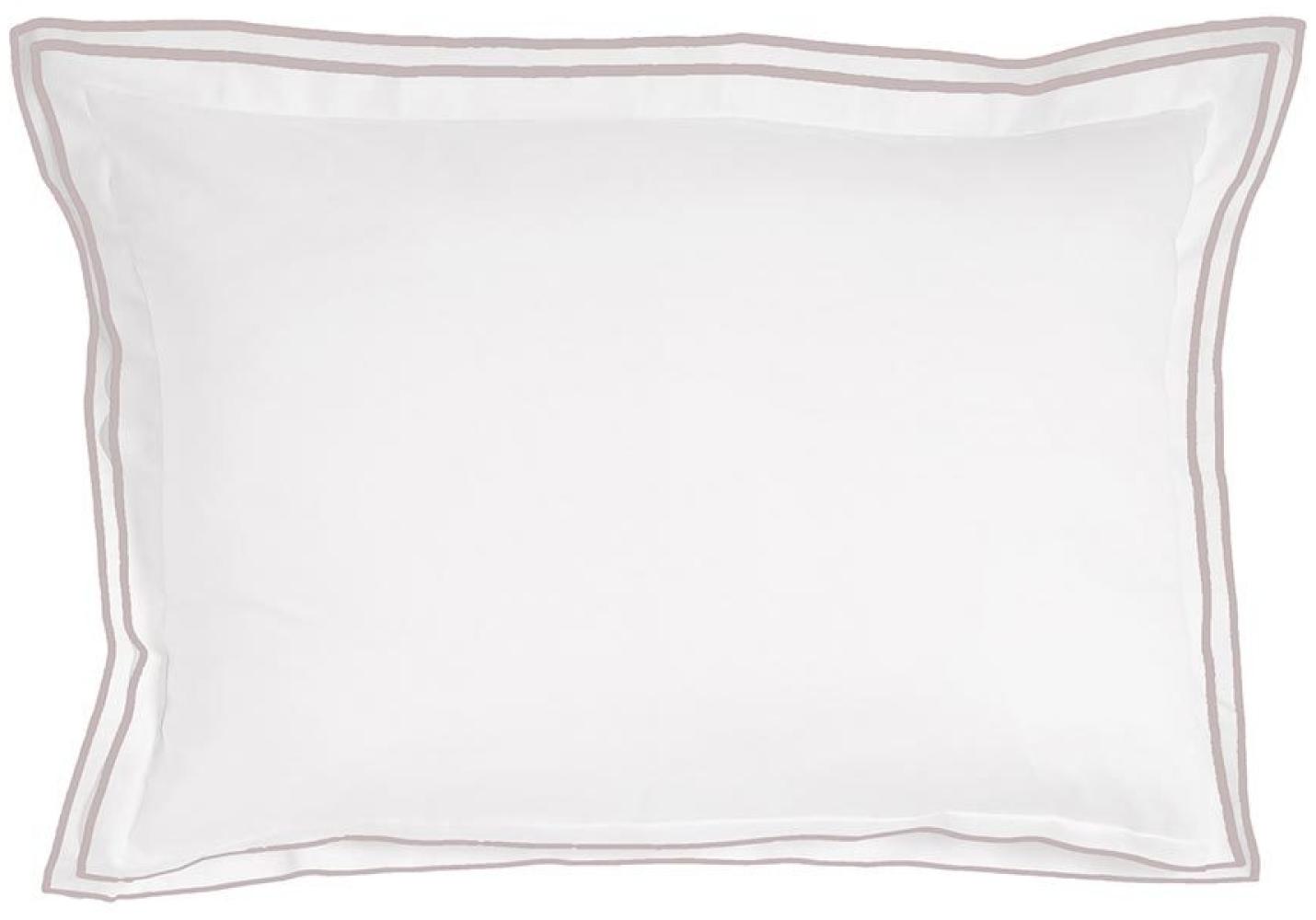 Traumschlaf Uni Kissenbezug White Collection Portofino | 40x60 cm | light-grey Bild 1