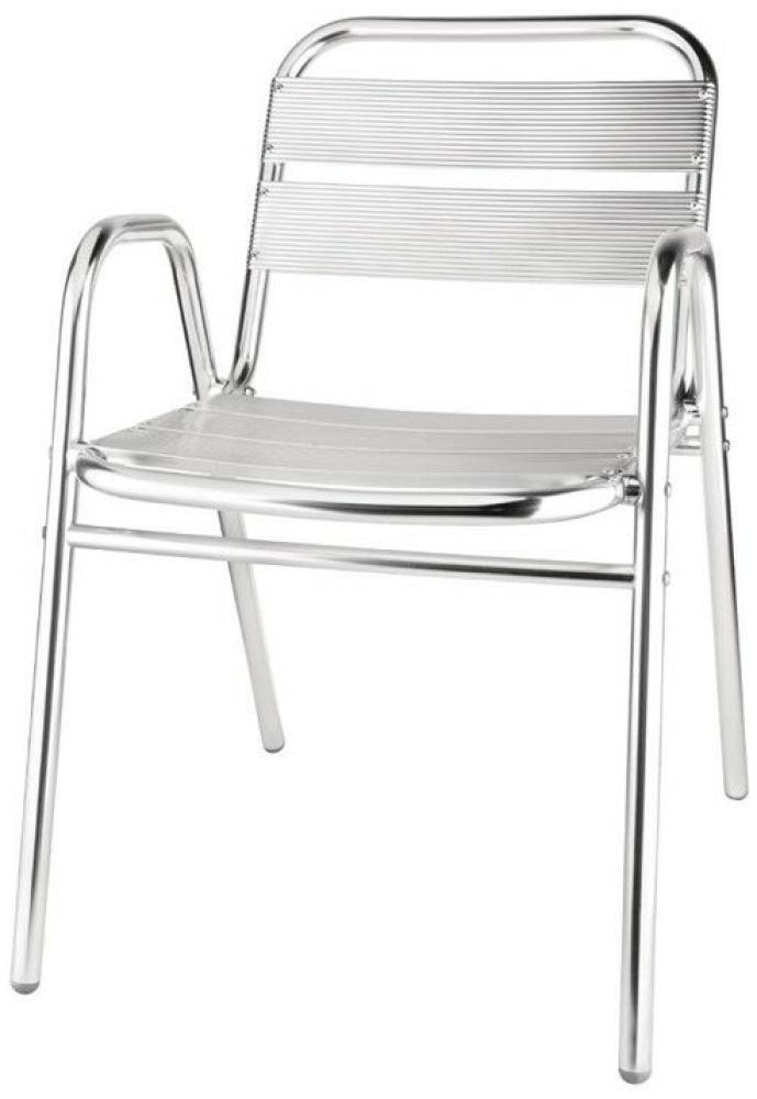 Bolero Aluminium Stuhl mit Armlehnen (Box 4) Bild 1