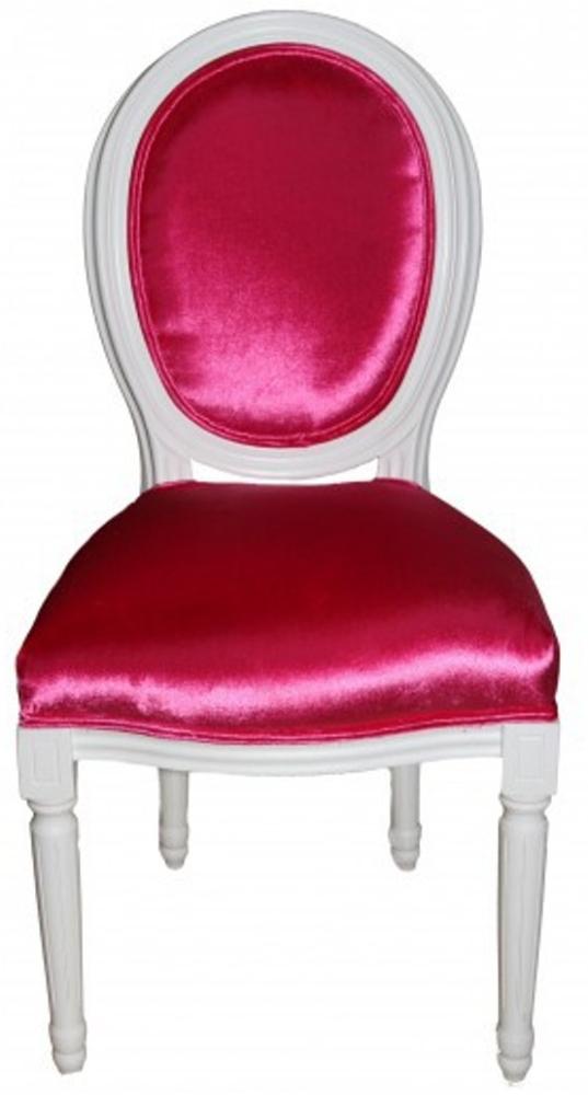Casa Padrino Barock Esszimmer Stuhl Pink - Designer Stuhl - Luxus Qualität GH Bild 1