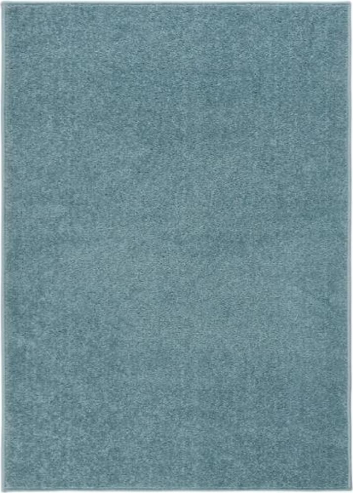 Teppich Kurzflor 240x340 cm Blau Bild 1