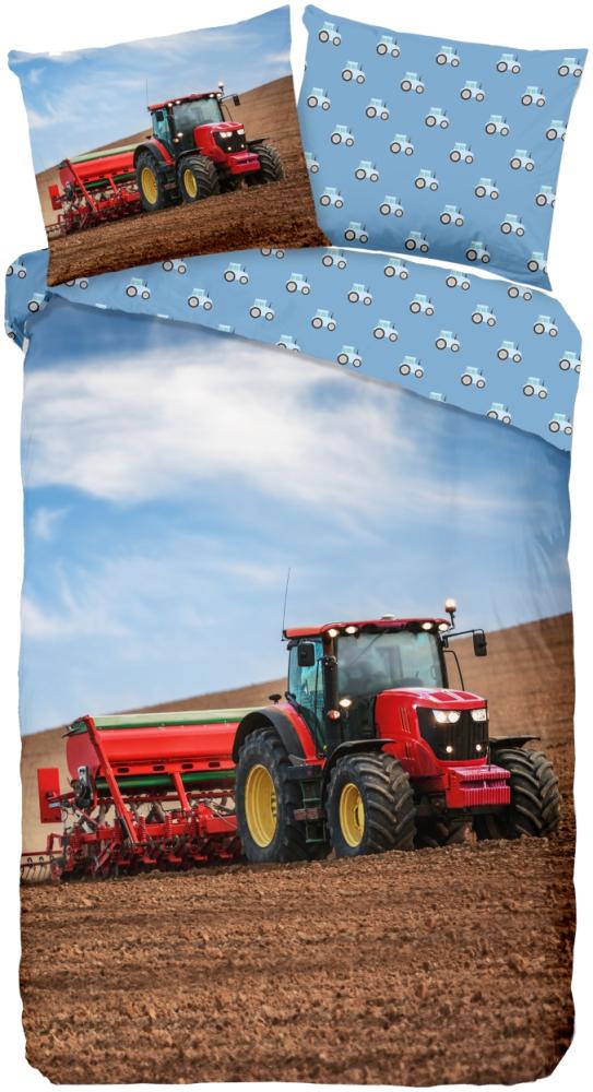 Muller Textiel Flanel Kids Tractor Bettbezug Multi Bild 1