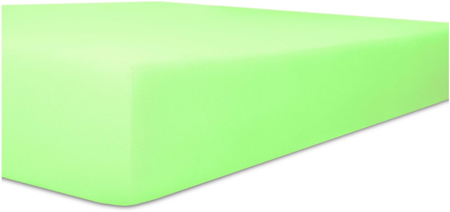 Kneer Vario-Stretch Spannbetttuch one für Topper 4-12 cm Höhe Qualität 22 Farbe minze 220x240 cm Bild 1