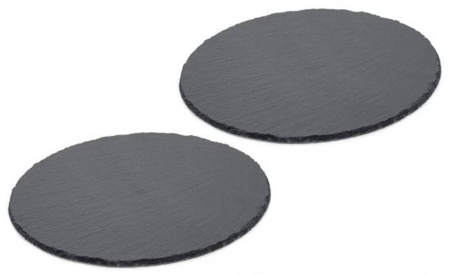 Schieferplatten rund Ø 30cm - 2erSet Bild 1