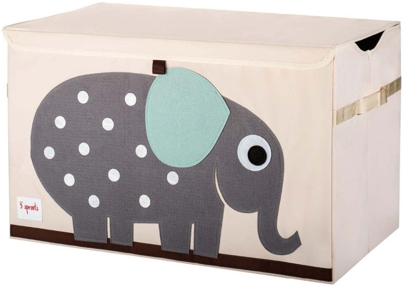 XL Aufbewahrungskiste fürs Kinderzimmer, Elefant, 38 x 61x 37 cm, von 3 sprouts Bild 1