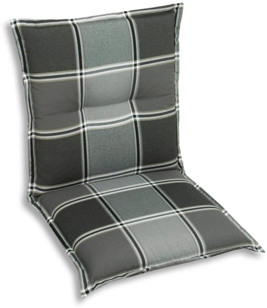 GO-DE Niederlehner-Auflage 110x50x9 cm grau Sitzkissen Sitzpolster Sitzauflage Bild 1