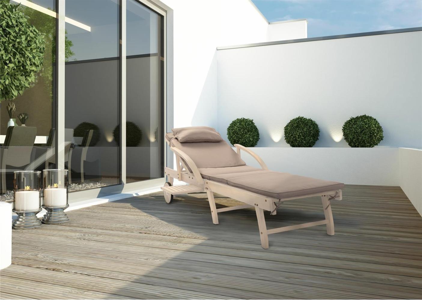 Gartenliege St. Tropez 100% FSC® Akazienholz von bellavista Home & Garden Bild 1