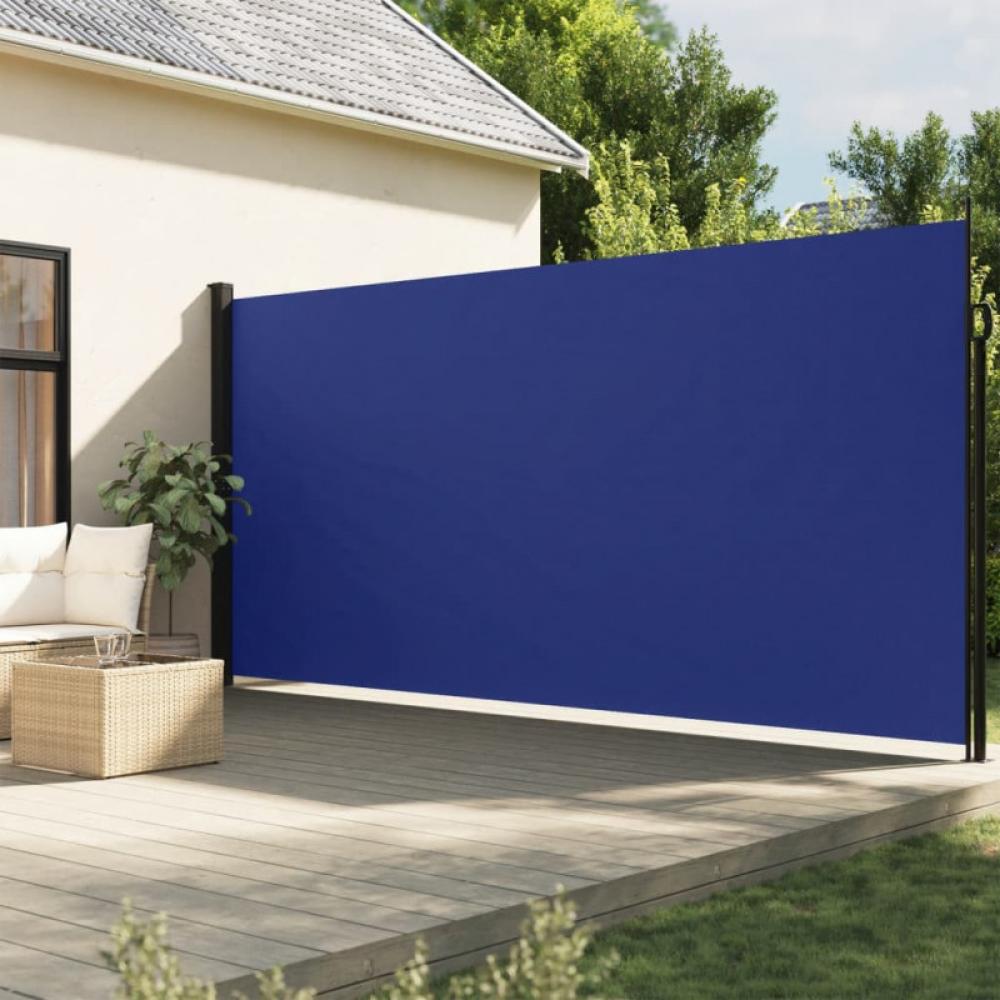 Seitenmarkise Ausziehbar Blau 220x600 cm Bild 1