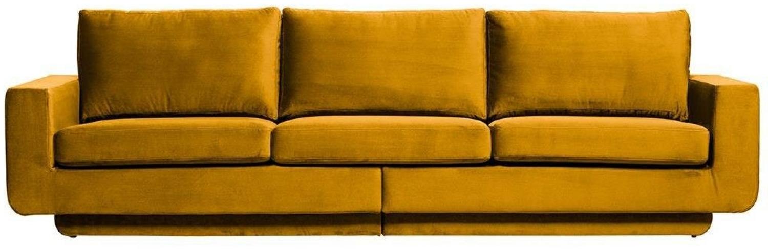 Sofa Fame 3-Sitzer - Velvet - Ocker von BePureHome Bild 1