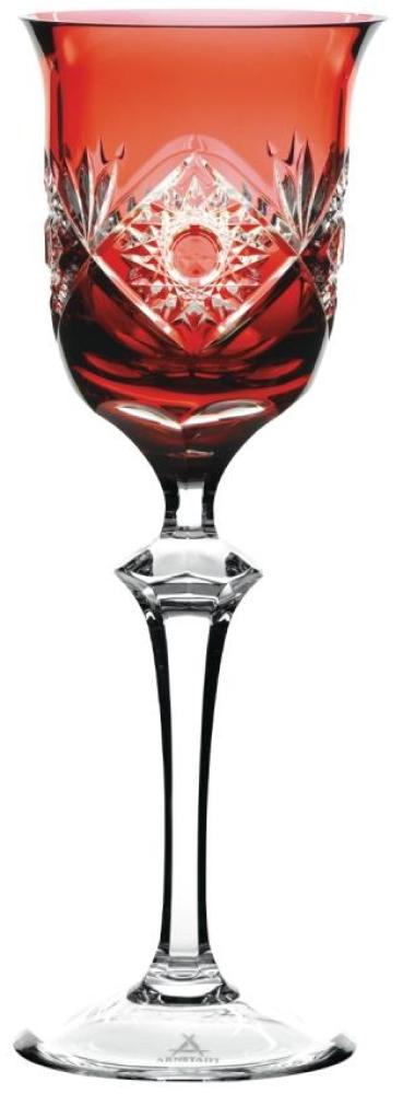 Rotweinglas Kristall Santra rubin (23,5 cm) Bild 1