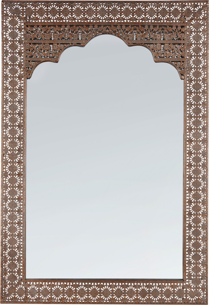 Wandspiegel Metall kupfer rechteckig 60 x 95 cm PALI Bild 1
