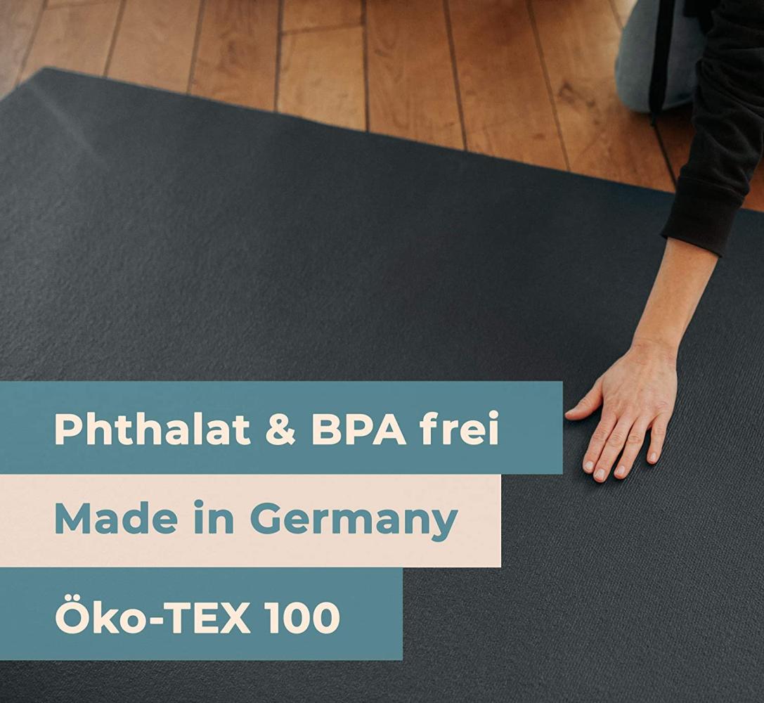 Outdoor Krabbelmatte Krabbelunterlage SanoSoft "made in Germany" - Öko-Tex 100 160x400 cm Hellgrau Bild 1