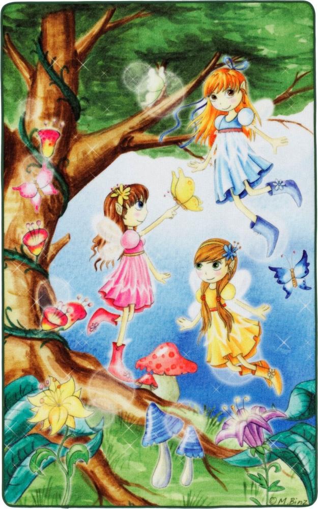 Kinderteppich- Lovely Kids Prinzessinen Fee, Mädchen- Kinderzimmer 160 x 100 cm Bild 1