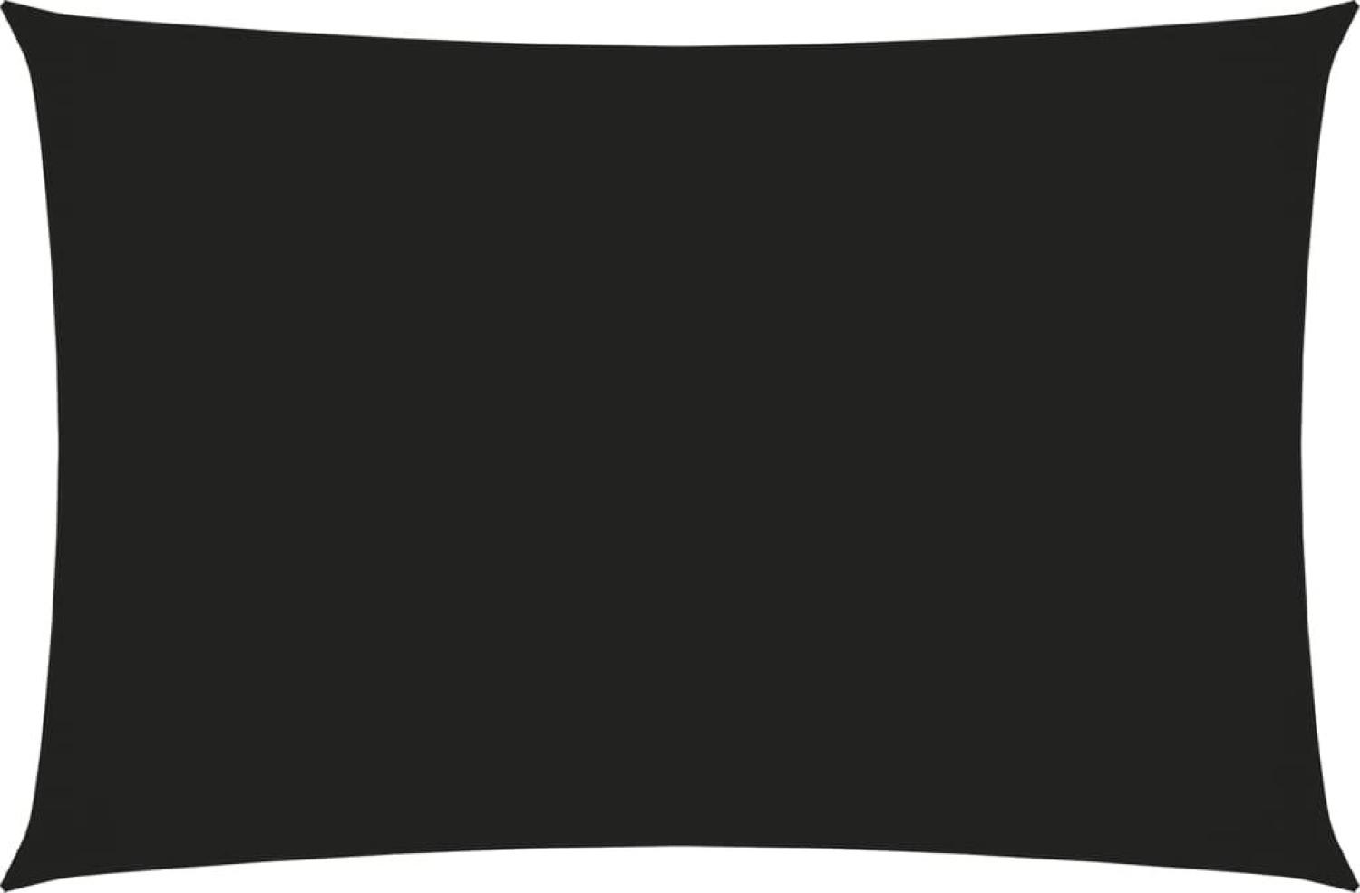 Sonnensegel Oxford-Gewebe Rechteckig 3x5 m Schwarz Bild 1