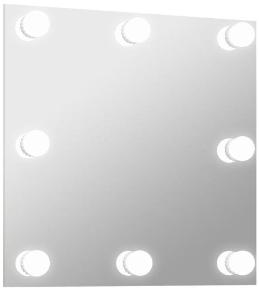 vidaXL Wandspiegel mit LED-Beleuchtung Quadratisch Glas [3078638] Bild 1