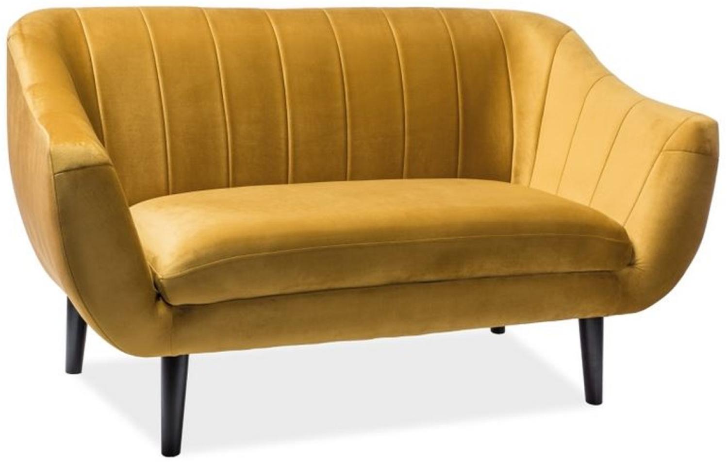 Casa Padrino Luxus Samt Sofa 153 x 85 x H. 83 cm - Verschiedene Farben - Wohnzimmer Sofa - Couch mit edlem Samtsoff - Wohnzimmermöbel Bild 1