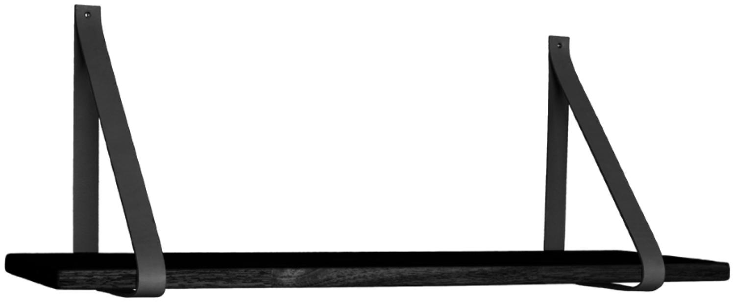 Retro Regal SCANIA schwarz + Ledergurten ca. 120x20cm Bild 1