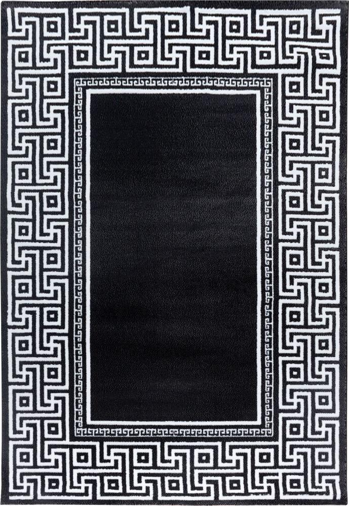 Kurzflor Teppich Paolo rechteckig - 280x370 cm - Schwarz Bild 1