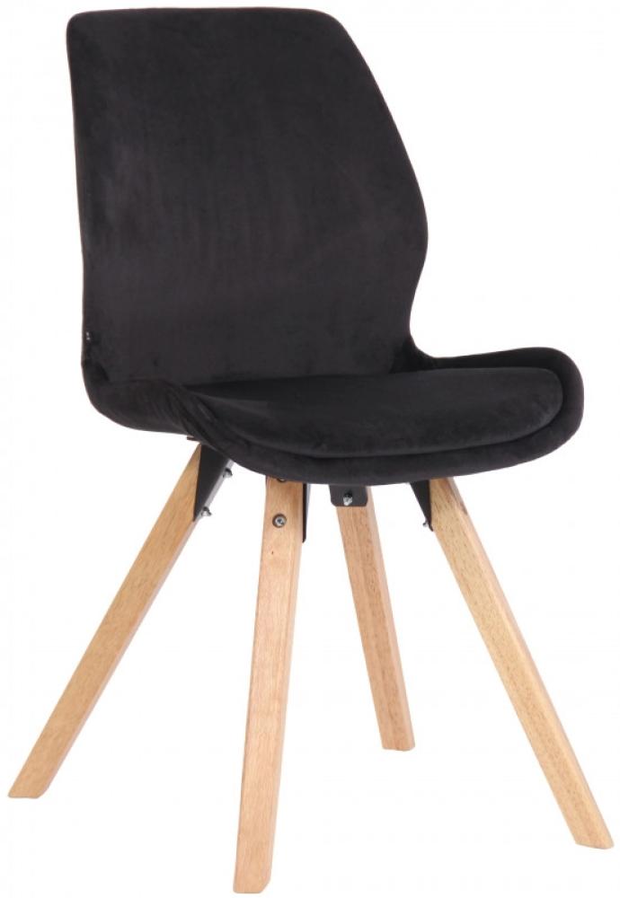 Stuhl Luna Samt (Farbe: schwarz) Bild 1