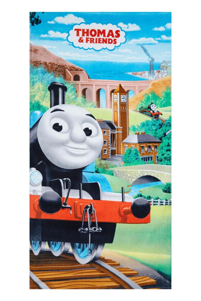 Thomas and Friends Strandtuch Thomas Lokomotive für Kinder 70 x 140 cm Bild 1