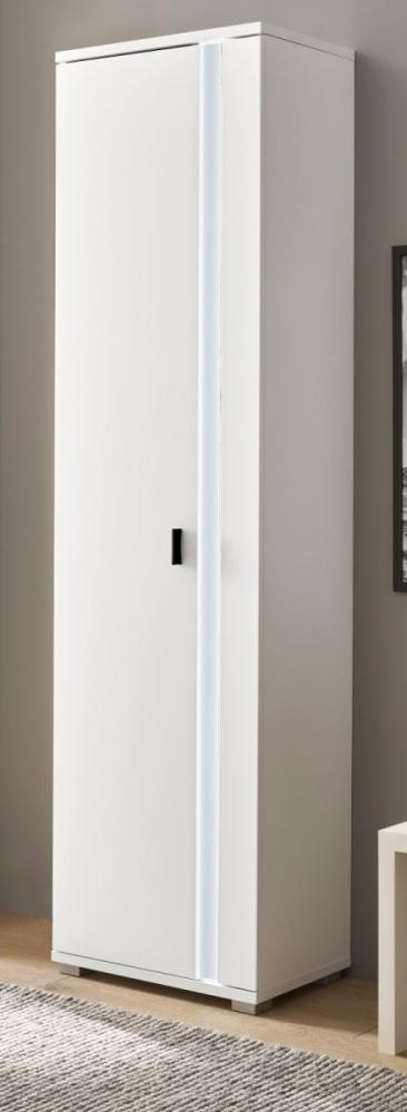 Stauraumschrank Bellport in weiß matt 55 x 200 cm Bild 1