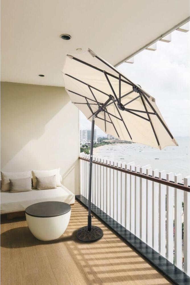 Balkon Sonnenschirm300x150 cm,UPF50+,drei Kuppeln Bild 1