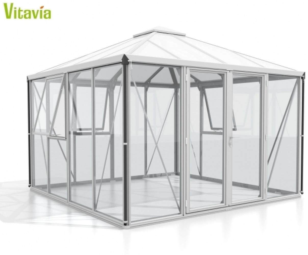 Vitavia Gewächshaus FORTUNA 3x3 mit Pavillondach ESG/HKP 10,2m² Alu eloxiert Bild 1