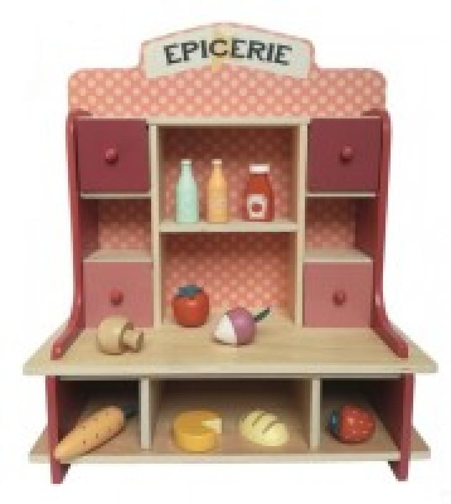 Kinderküchen Zubehör, \"kleiner Tante Emma Laden\", aus Holz, mit Zubehör, von Egmont Toys Bild 1