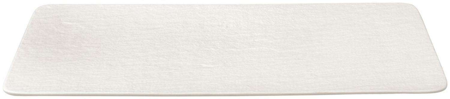 Villeroy & Boch Manufacture Rock Servierplatte rechteckig weiß 35 cm - DS Bild 1