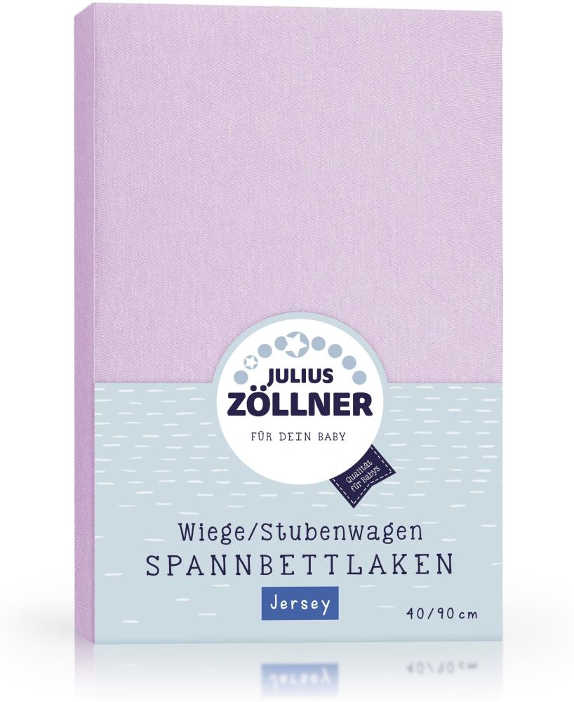 Julius Zöllner Spannbettlaken Jersey flieder,40x90cm Bild 1