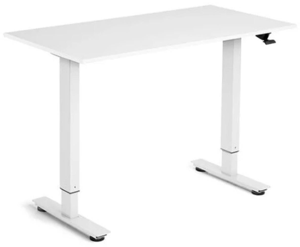Flexidesk Erhöhter niedriger Tisch 120x60 cm weiß/weiß Bild 1