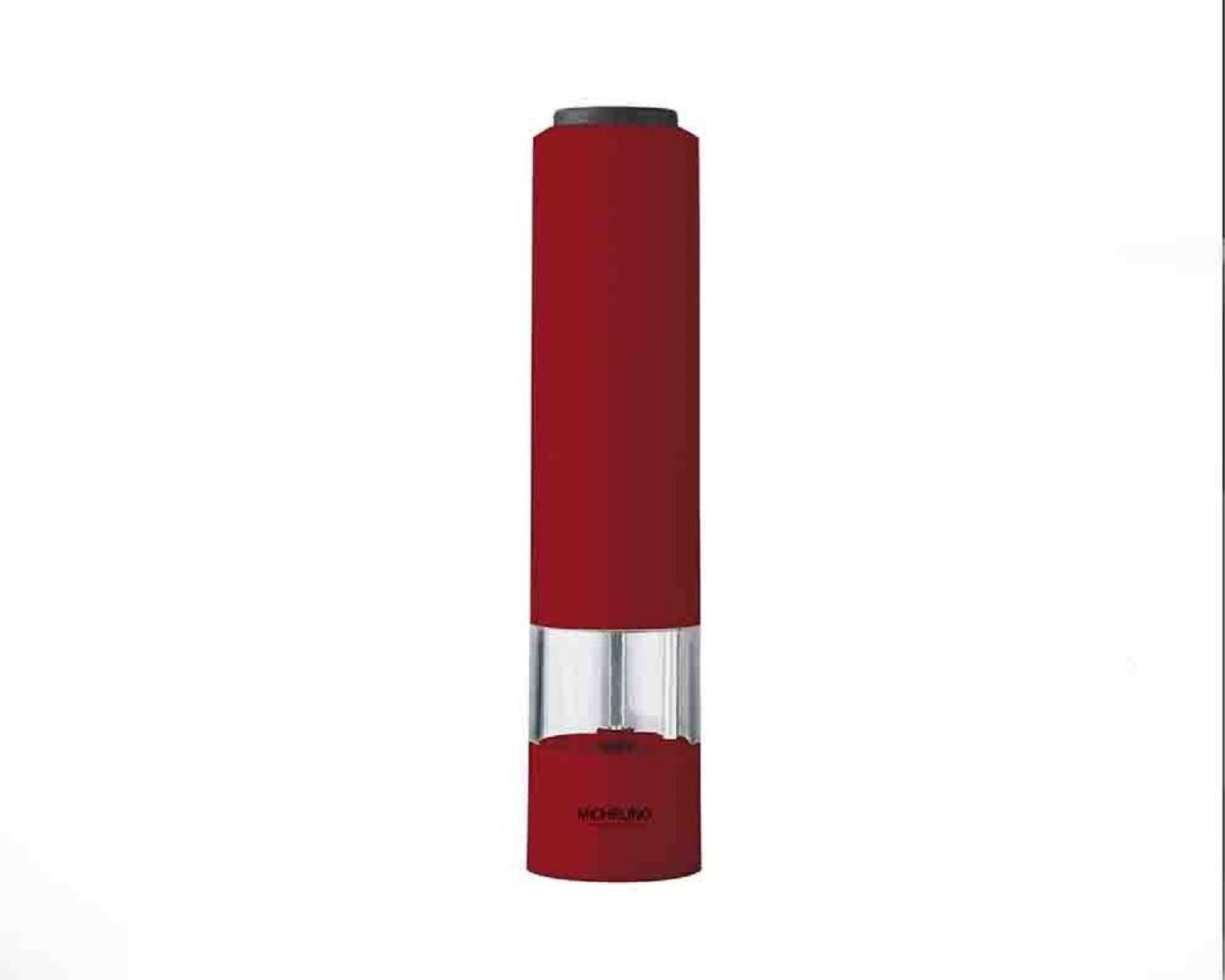 Michelino Elektrische Gewürzmühle Salz-/Pfeffermühle Grob- und Feinjustierung Rot Bild 1