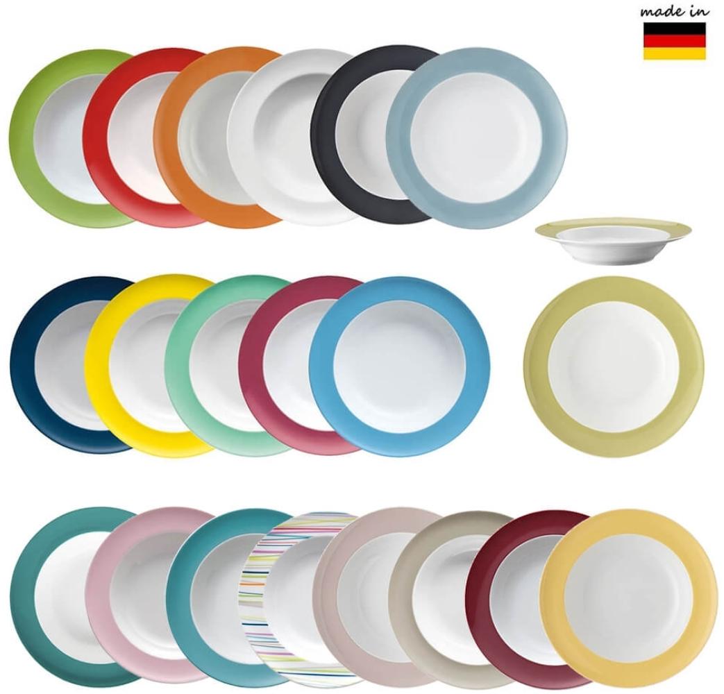 Thomas Sunny Day Suppenteller, Pastateller, Teller, Porzellan, Sunny Stripes / Bunt Gestreift, Spülmaschinenfest, 23 cm, 10323 Bild 1