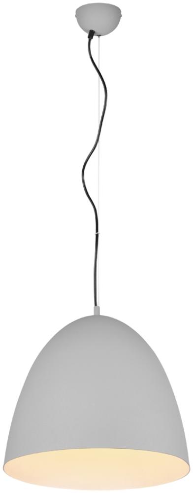 LED Pendelleuchte einflammig, Metall Grau, rund Ø 40cm Bild 1