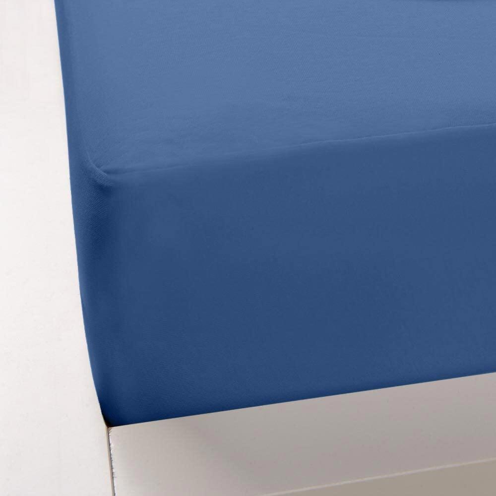 Formesse Bella Donna Boxspring Spannbettlaken Alto | 90x190 - 100x220 cm | meeresblau Bild 1