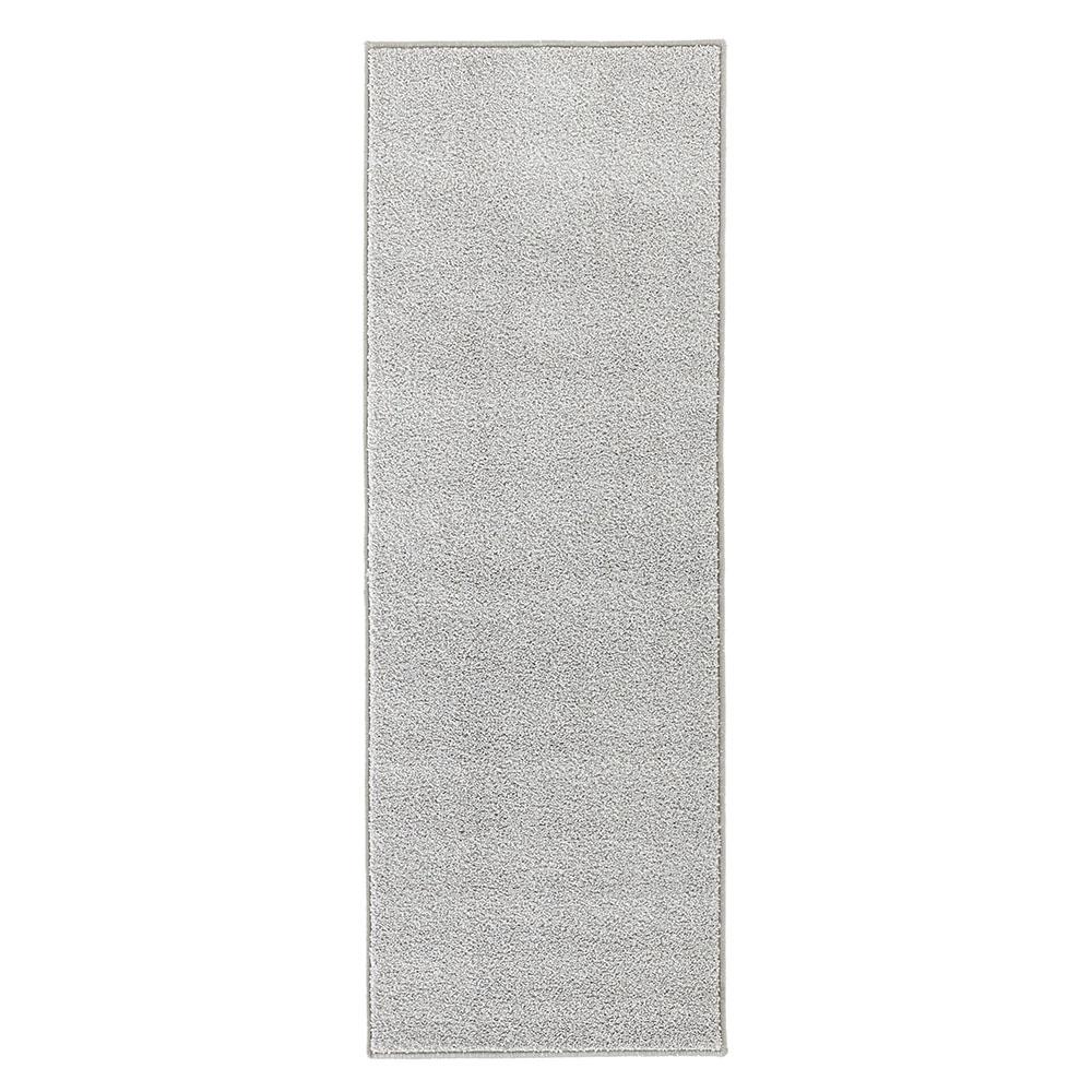 Kurzflor Teppich Pure Uni Grau - 80x200x1,3cm Bild 1